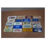 Assorted Mini License Plates