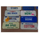 Assorted Mini License Plates