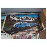 Vintage Train Calendars