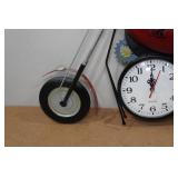 Vintage Metal Motorcycle Clock
