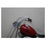 Vintage Metal Motorcycle Clock