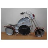 Vintage Metal Motorcycle Clock