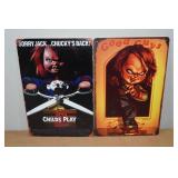 *2* Halloween Metal Signs - Chucky
