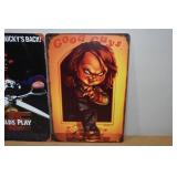 *2* Halloween Metal Signs - Chucky
