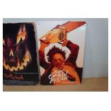 *3* Halloween Metal Signs