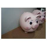 *3* Ceramic Piggy Banks