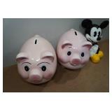 *3* Ceramic Piggy Banks
