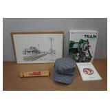 Assorted Railroad Collectibles - BNSF Hat