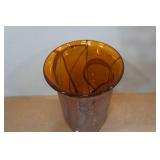 Vintage Artisan Studio Blown Glass Vase