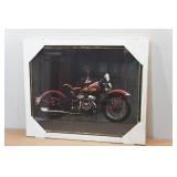 Framed Harley Davidson Picture