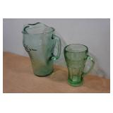 Coca-Cola Pitcher and Glass