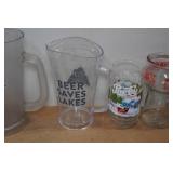 Assorted Beer Mugs and Pitchers