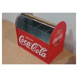 Coca-Cola Condiment Metal Tote and Mug Set