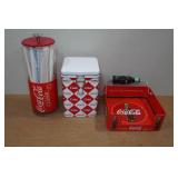 Coca-Cola Straw Case, Canister and Napkin Holder