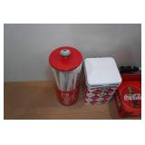 Coca-Cola Straw Case, Canister and Napkin Holder