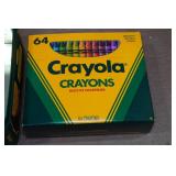 Vintage Crayola Tin with Crayons
