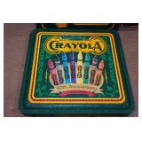 Vintage Crayola Tin with Crayons