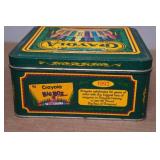 Vintage Crayola Tin with Crayons