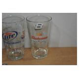 Sports Beer Glasses and Travel Mug with Coasters