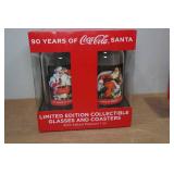 Coca-Cola Glass Set and Coasters