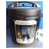 MegaChef 6-Quart Stainless Steel Electric Digital Pressure Cooker.