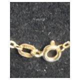 14k Gold 4mm Flat Curb Chain 18 Inches