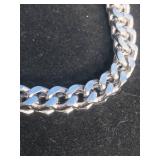 Steeltime Mens Silvertone Stainless Steel Bracelet