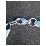 Steeltime Mens Silvertone Stainless Steel Bracelet