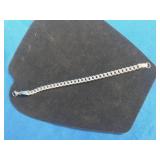 Steeltime Mens Silvertone Stainless Steel Bracelet