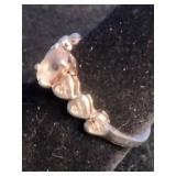 Sofia B. Pink Rhodium Over Sterling Silver Ring - Size 8