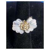 Morgan & Paige 18K Yellow Gold Over Sterling Silver Butterfly Ring - Size 7