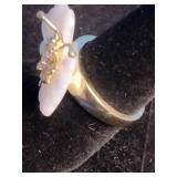 Morgan & Paige 18K Yellow Gold Over Sterling Silver Butterfly Ring - Size 7