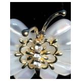 Morgan & Paige 18K Yellow Gold Over Sterling Silver Butterfly Ring - Size 7