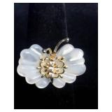 Morgan & Paige 18K Yellow Gold Over Sterling Silver Butterfly Ring - Size 7