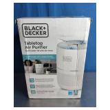 BLACK+DECKER Tabletop Air Purifier - 3-Stage Filtration System - HEPA Air Purifiers for Home