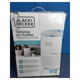 BLACK+DECKER Tabletop Air Purifier - 3-Stage Filtration System - HEPA Air Purifiers for Home