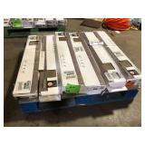 9 Boxes of TrafficMaster Rustic Brown Oak 3 Mil x 6 in. W x 36 in. L Peel and Stick Water Resistant Vinyl Tile Flooring (36 sq. ft.) Customer Returns See Pictures 9 Boxes of TrafficMaster Rustic Brown Oak 3 Mil x 6 in. W x 36 in. L Peel and Stick Water Resistant Vinyl Tile Flooring (36 sq. ft.) Customer Returns See Pictures
