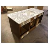 Home Decorators Collection Collette 48 in. Single Sink Cinnamon Oak Bath Vanity with White Carrara Marble Top (Assembled) Customer Returns See Pictures Home Decorators Collection Collette 48 in. Single Sink Cinnamon Oak Bath Vanity with White Carrara Marble Top (Assembled) Customer Returns See Pictures