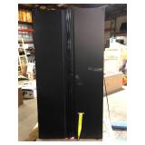 Black Husky Cabinet combo tall cabinet  Damaged  Customer Returns See Pictures Black Husky Cabinet combo tall cabinet  Damaged  Customer Returns See Pictures
