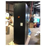 Black Husky Cabinet combo tall cabinet  Damaged  Customer Returns See Pictures Black Husky Cabinet combo tall cabinet  Damaged  Customer Returns See Pictures