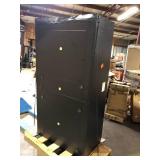 Black Husky Cabinet combo tall cabinet  Damaged  Customer Returns See Pictures Black Husky Cabinet combo tall cabinet  Damaged  Customer Returns See Pictures