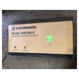 FLEXIMOUNTS 24 in. x 48 in. Heavy Duty Wall Shelf with Brackets in Black      Customer Returns See Pictures FLEXIMOUNTS 24 in. x 48 in. Heavy Duty Wall Shelf with Brackets in Black      Customer Returns See Pictures