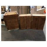 Assorted  Wooden cabinets various sizes  Customer Returns See Pictures Assorted  Wooden cabinets various sizes  Customer Returns See Pictures