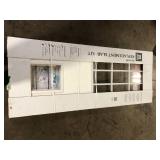 Steves & Sons 31-3/4 in. x 79 in. Reliant Series Clear 9-Lite White Primed Fiberglass Front Door Slab with Large Pet Door    Customer Returns See Pictures Steves & Sons 31-3/4 in. x 79 in. Reliant Series Clear 9-Lite White Primed Fiberglass Front Door Slab with Large Pet Door    Customer Returns See Pictures
