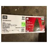 Home Accents Holiday 7.5 ft. Willow Creek Spruce LED Pre-Lit Artificial Christmas Tree T14 Customer Returns See Pictures Home Accents Holiday 7.5 ft. Willow Creek Spruce LED Pre-Lit Artificial Christmas Tree T14 Customer Returns See Pictures