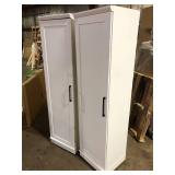 Lot of SAUDER HomePlus Soft White Pantry with Reversible Door One Unit Damaged Customer Returns See Pictures Lot of SAUDER HomePlus Soft White Pantry with Reversible Door One Unit Damaged Customer Returns See Pictures