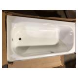 Bootz Industries Maui 60 in. x 30 in. Alcove Soaking Bathtub with Right Drain in White Damaged Customer Returns See Pictures Bootz Industries Maui 60 in. x 30 in. Alcove Soaking Bathtub with Right Drain in White Damaged Customer Returns See Pictures