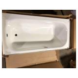 Bootz Industries Maui 60 in. x 30 in. Alcove Soaking Bathtub with Right Drain in White Damaged Customer Returns See Pictures Bootz Industries Maui 60 in. x 30 in. Alcove Soaking Bathtub with Right Drain in White Damaged Customer Returns See Pictures