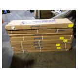 8 Boxes of  Cap A Tread Lakeside Hill Oak 47 in. L x 12.15 in. W x 57.91 mm T Vinyl Overlay Stair Tread and Reversible Riser Kit Customer Returns See Pictures 8 Boxes of  Cap A Tread Lakeside Hill Oak 47 in. L x 12.15 in. W x 57.91 mm T Vinyl Overlay Stair Tread and Reversible Riser Kit Customer Returns See Pictures