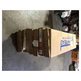 8 Boxes of  Cap A Tread Lakeside Hill Oak 47 in. L x 12.15 in. W x 57.91 mm T Vinyl Overlay Stair Tread and Reversible Riser Kit Customer Returns See Pictures 8 Boxes of  Cap A Tread Lakeside Hill Oak 47 in. L x 12.15 in. W x 57.91 mm T Vinyl Overlay Stair Tread and Reversible Riser Kit Customer Returns See Pictures